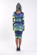 Load image into Gallery viewer, Maxidress blue & yellow